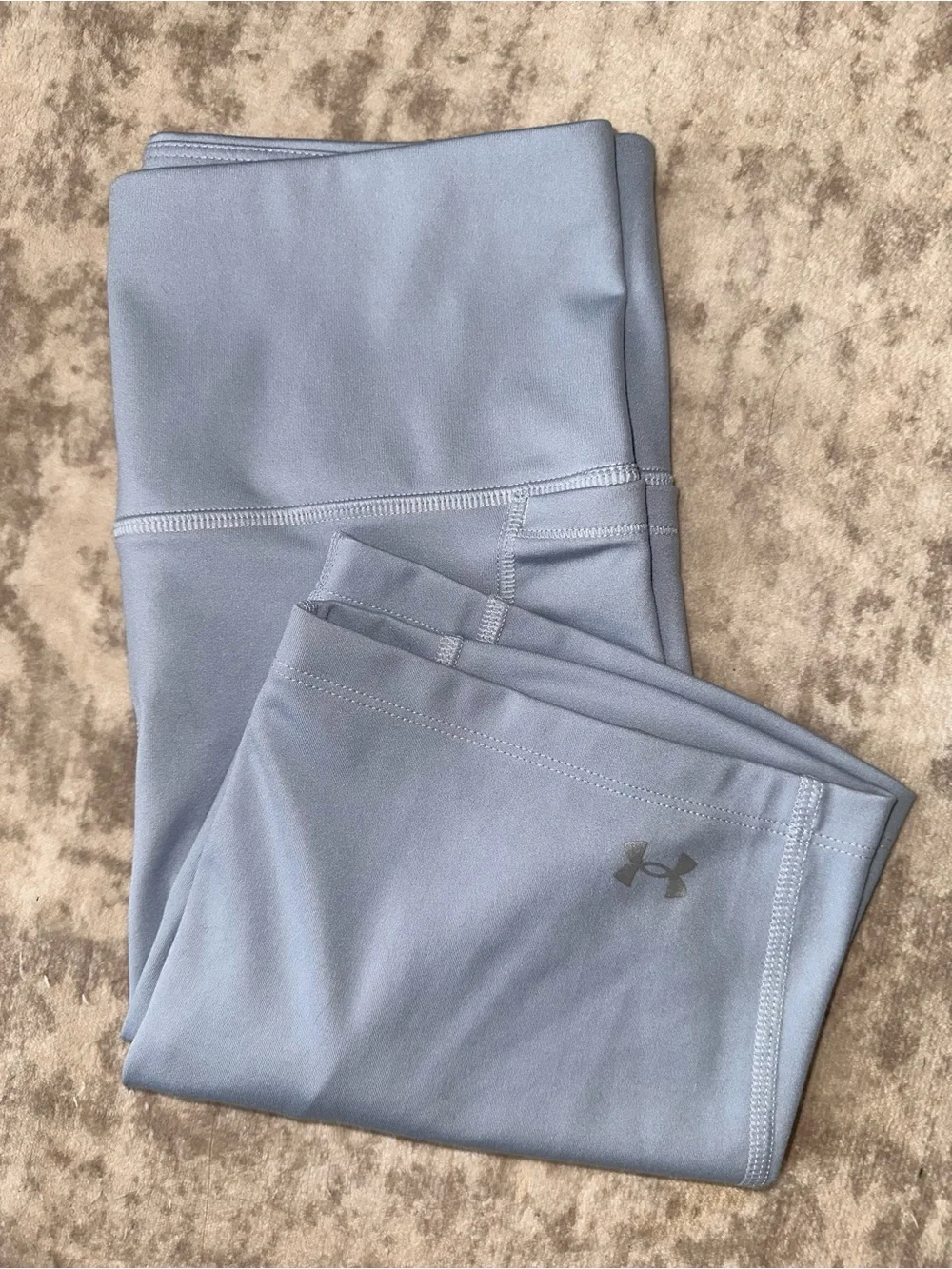 Under Armour Pale Blue Biker Shorts - Picture 1 of 4